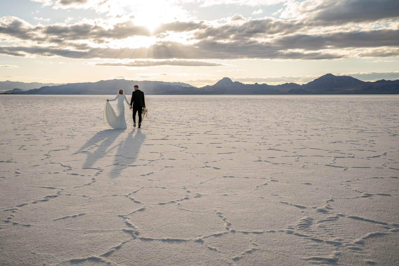 Elopement Inspiration At The Bonneville Salt Flats | Forever To The Moon