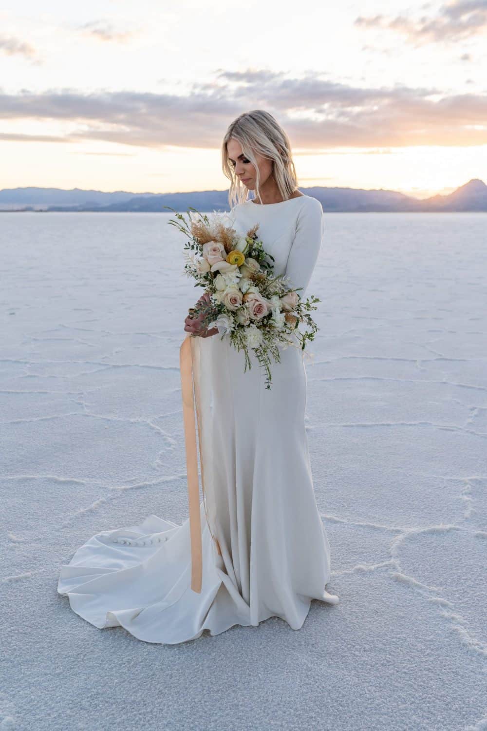 Elopement Inspiration At The Bonneville Salt Flats | Forever To The Moon