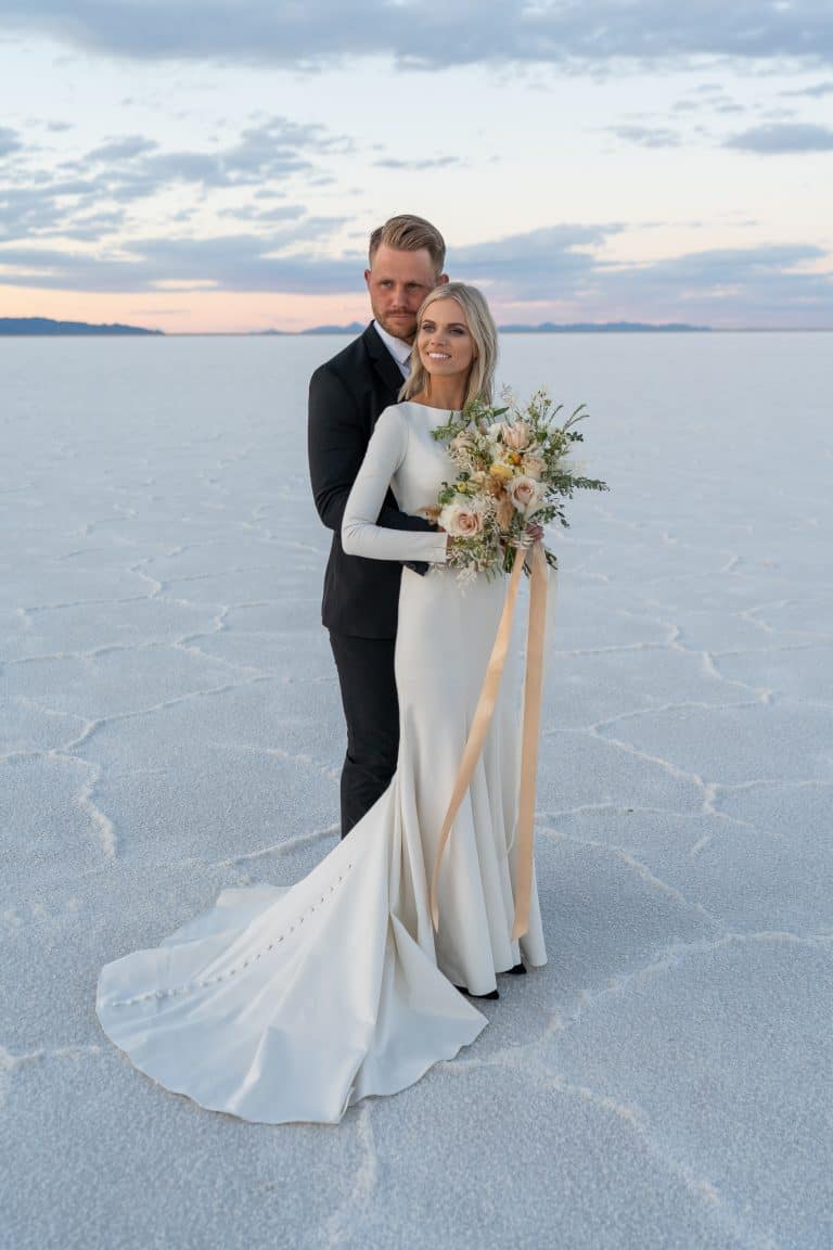 Elopement Inspiration At The Bonneville Salt Flats | Forever To The Moon