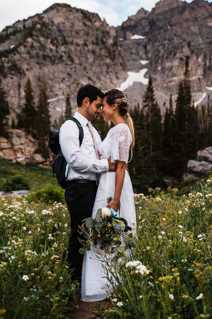 wildflowers-cecret-lake-adventure-elopement-utah