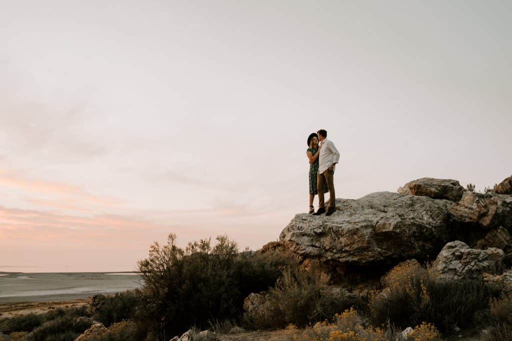 antelope-island-adventure-couples-engagement-utah-forever-to-the-moon