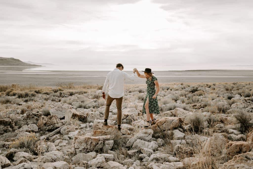 antelope-island-adventure-couples-engagement-utah-forever-to-the-moon