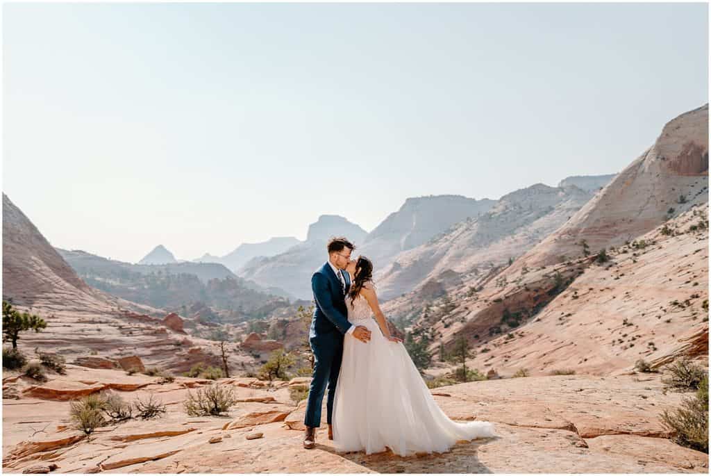 elope in Zion National park