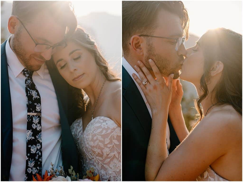 Zion Elopement at golden hour