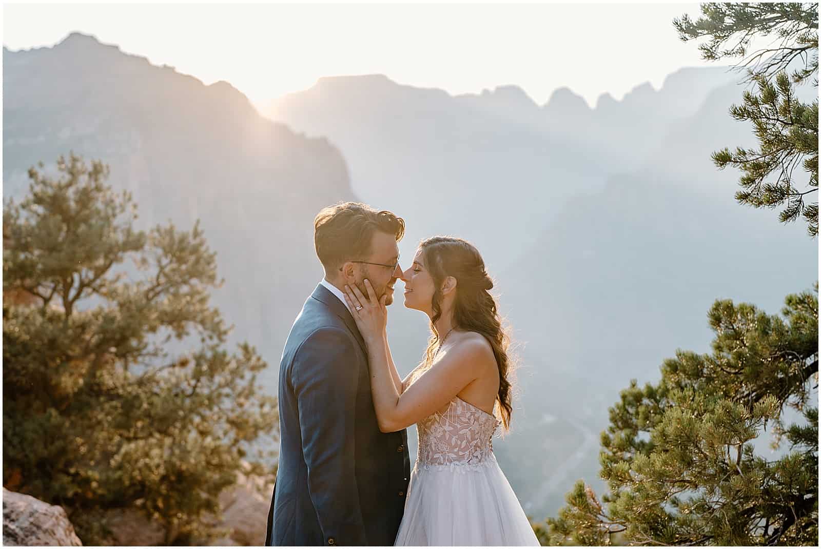 elope in Zion national park