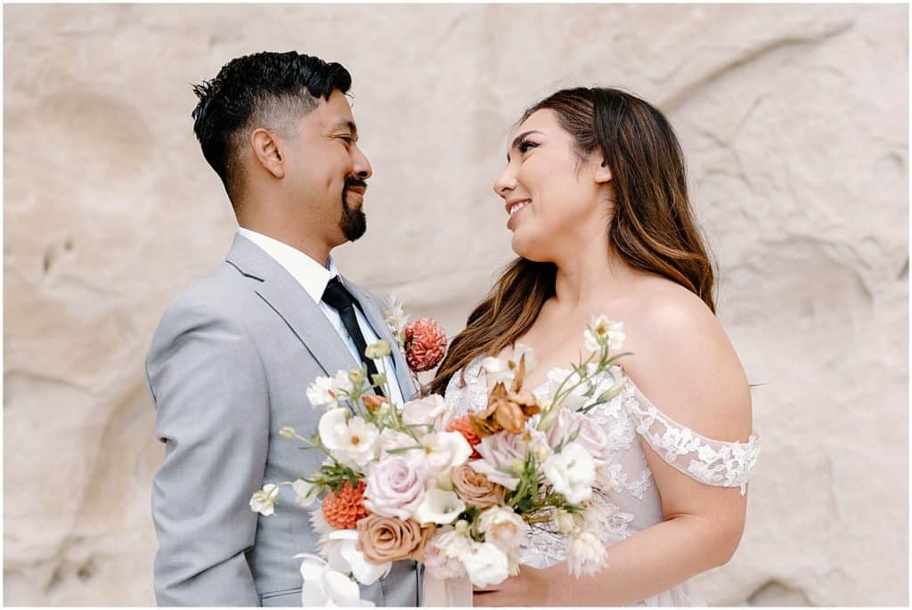 Southern Utah Elopement bride and groom portraits